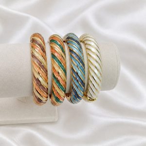 بنگل میناکاری رنگ ثابت و ضد حساسیت
