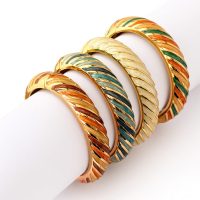 بنگل استیل میناکاری رنگ ثابت و ضد حساسیت