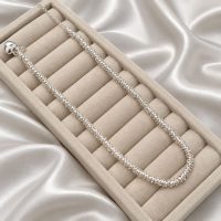 گردنبند حلقه آبکاری نقره قلبی